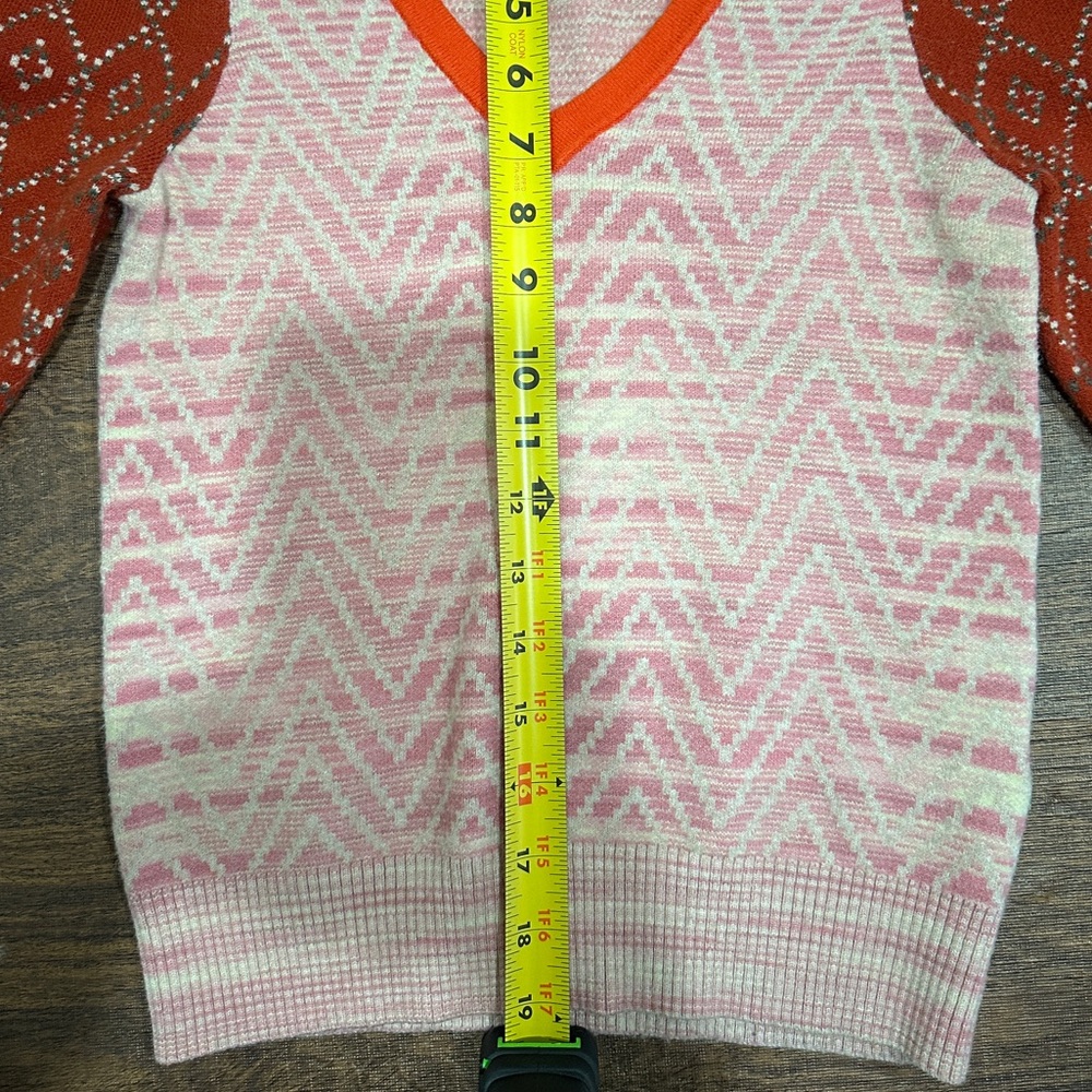Anthropologie Pink and Red Knit Sweater - Picture 9 of 11